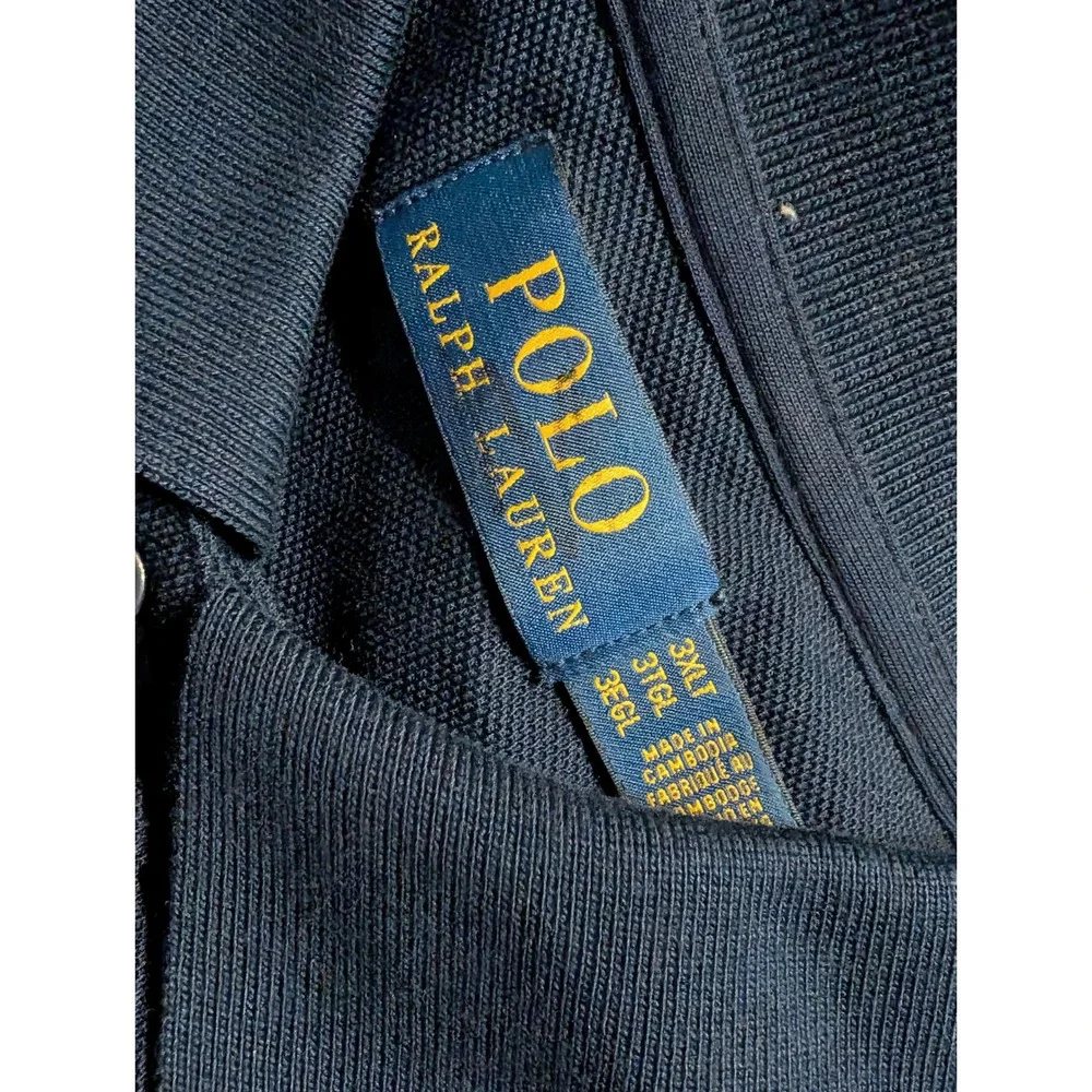 Polo Ralph Lauren Ski Tourney Winter Event Graphic Polo Shirt Navy Blue 3XLT